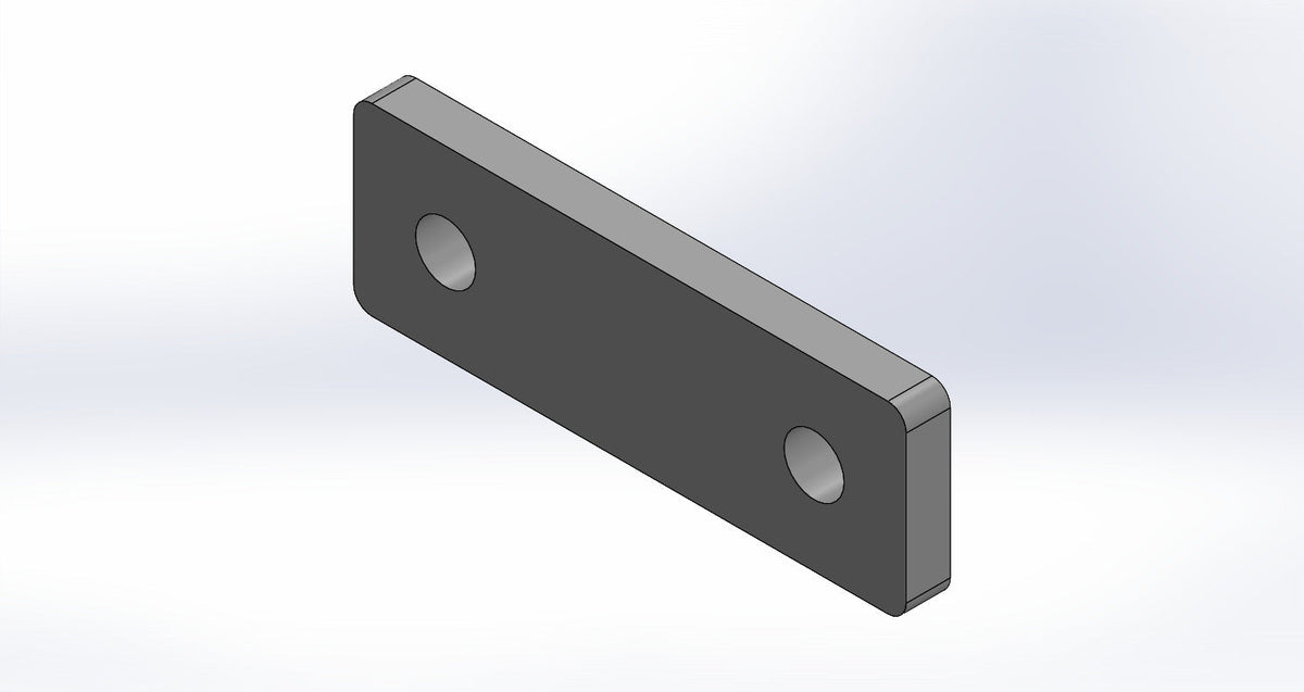 Univerzalni graničnik fi 16 – 150×50 mm | 2 okrugle rupe | System 16