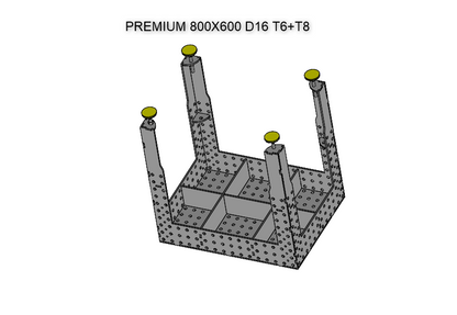 Sto za varenje 800×600×150 fi 16 – PREMIUM 3D | ploča 6 mm