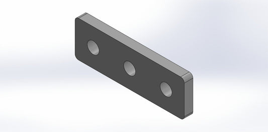 Univerzalni graničnik fi 16 – 150×50 mm | 3 okrugle rupe | System 16