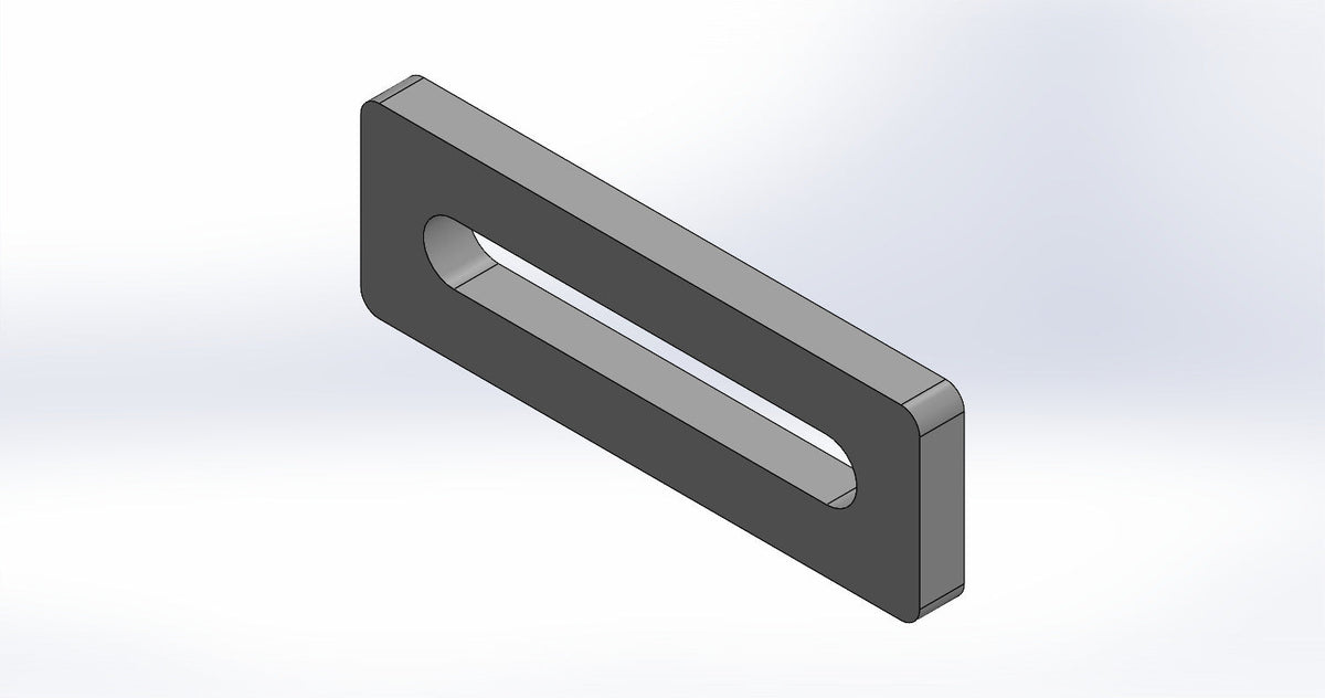 Univerzalni graničnik fi 16 – 150×50 mm | prorezna rupa | System 16