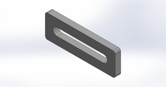 Univerzalni graničnik fi 16 – 150×50 mm | prorezna rupa | System 16