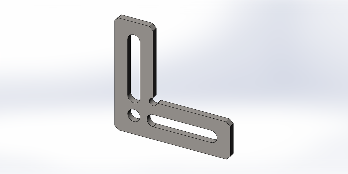 Ravni ugaonik fi 16 – 150×150×50 mm | System 16