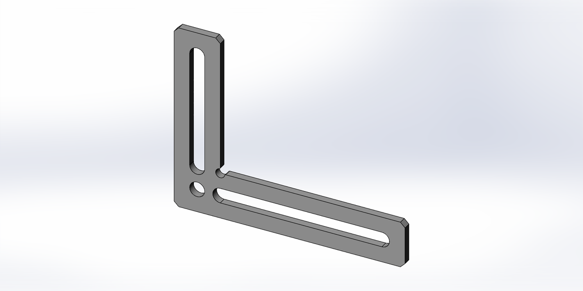 Ravni ugaonik fi 16 – 200×250×50 mm | System 16