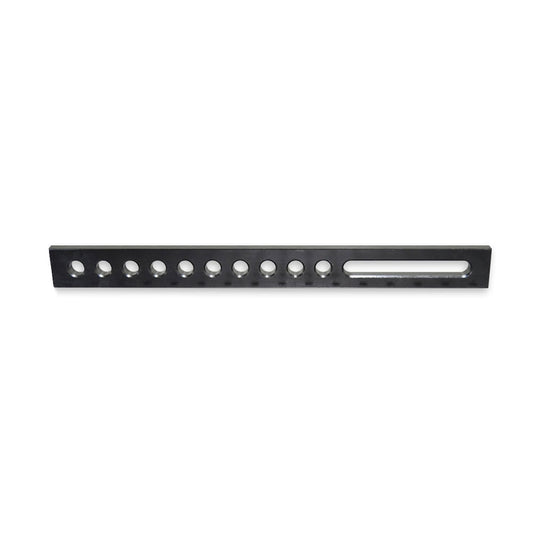 Univerzalni graničnik fi 28 – 800×75×25 mm (1 ovalna + 10 rupa)
