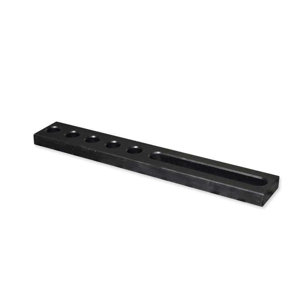 Univerzalni graničnik fi 28 – 500×75×25 mm (1 ovalna + 5 rupa)