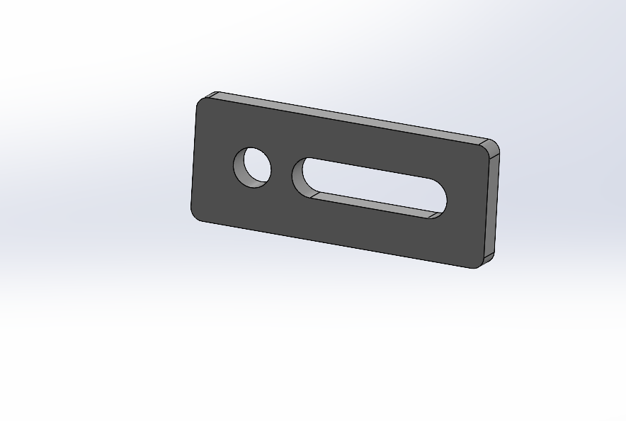 Univerzalni graničnik fi 16 – 125×50 mm | prorez + rupa | System 16