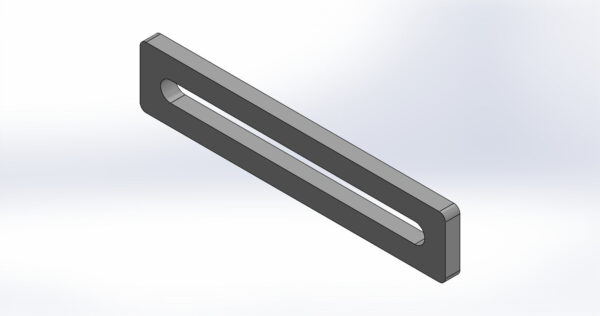 Univerzalni graničnik fi16 | 250x50mm – 1x izdužena rupa